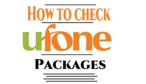 how to check ufone package
