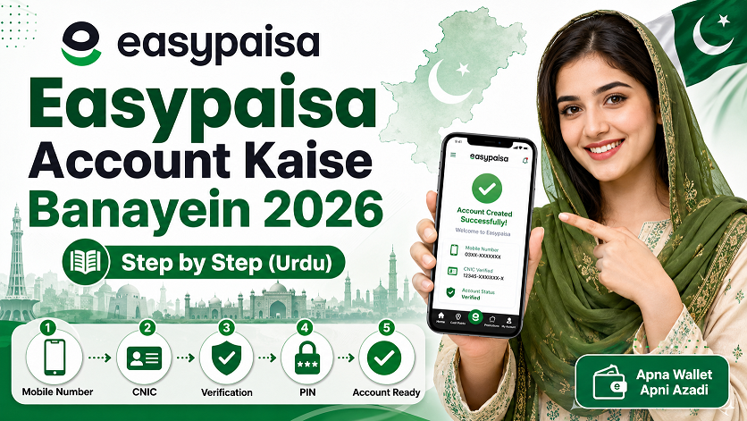 Easypaisa Account Kaise Banayein 2026