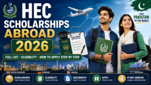 HEC Scholarships Abroad 2026 — full list of overseas scholarship programs including Commonwealth UK, DAAD Germany, CSC China and PhD Phase-II for Pakistani students