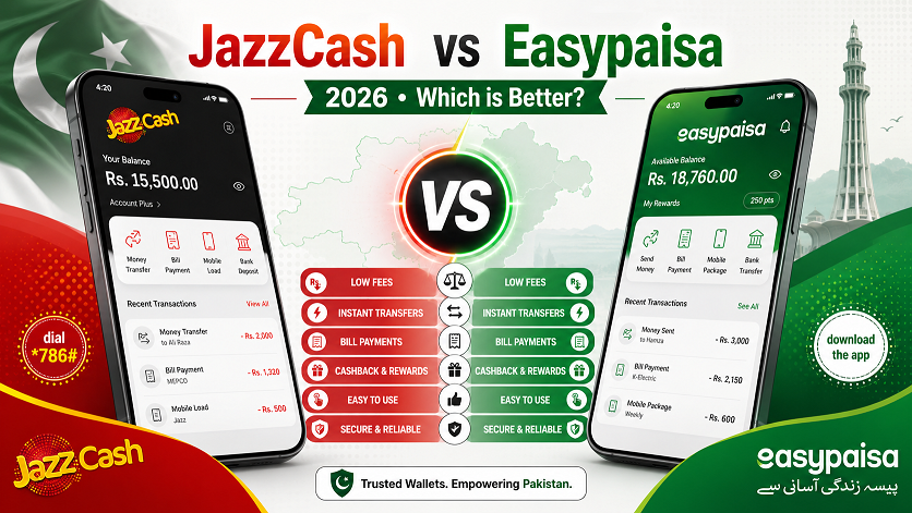 JazzCash vs Easypaisa 2026