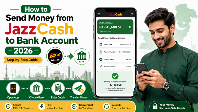 how to send money from JazzCash to bank account 2026